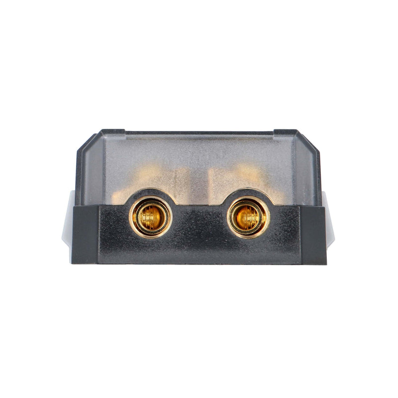 Raptor RANL2 PRO SERIES ANL 2-Position Fused Distribution Block 24K gold plated