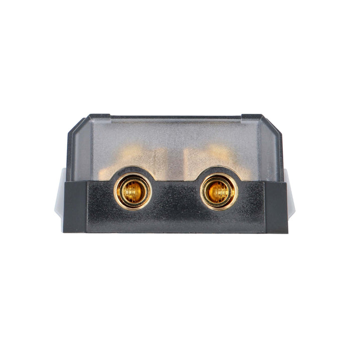 Raptor RANL2 PRO SERIES ANL 2-Position Fused Distribution Block 24K gold plated