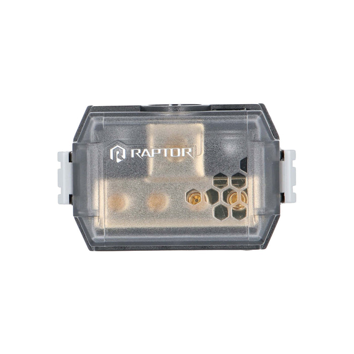 Raptor RDB1 MID SERIES 4-Position Ground Distribution Block 24K Hard Gold Plated