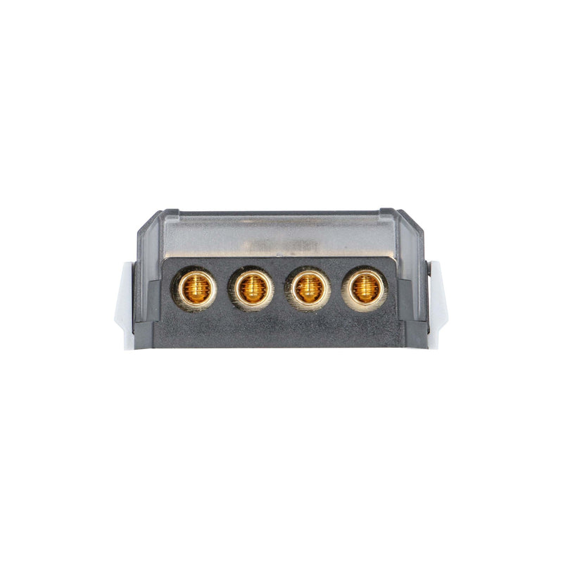 Raptor RDB1 MID SERIES 4-Position Ground Distribution Block 24K Hard Gold Plated