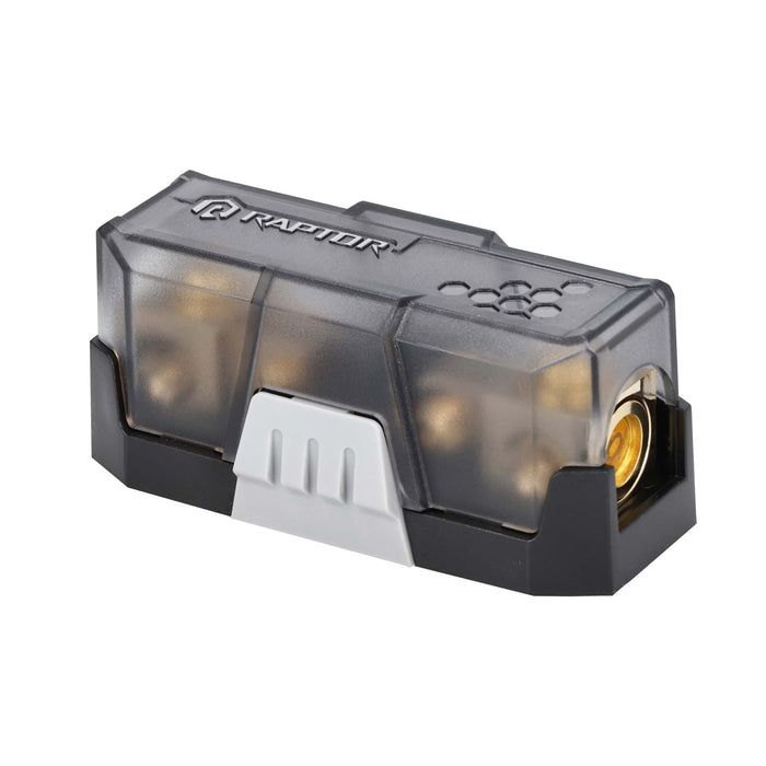 Raptor RM2ANL1 Pro Series 24K gold-plated 1/0 or 4 AWG Mini ANL & ANL Fuse Holder
