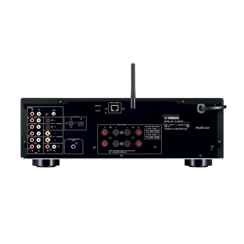 Yamaha R-N600A 2.1-Channel Network Stereo Amplifier with Wi-Fi, Bluetooth, Apple AirPlay2, MusicCast