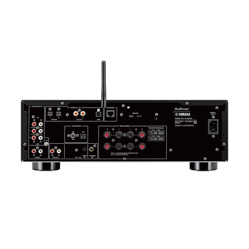 Yamaha R-N800A Network Receiver with Phono and Built-in DAC, Silver
