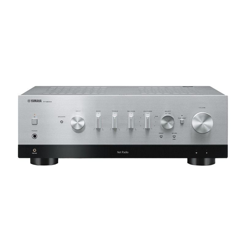 Yamaha R-N800A Network Receiver with Phono and Built-in DAC, Silver