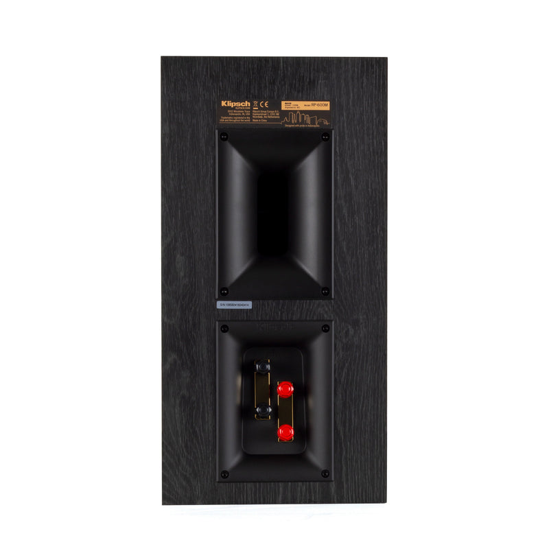 Klipsch RP-600M Reference Premiere 6.5" 400 Watts Home Audio Bookshelf Speakers (Black, Pair)