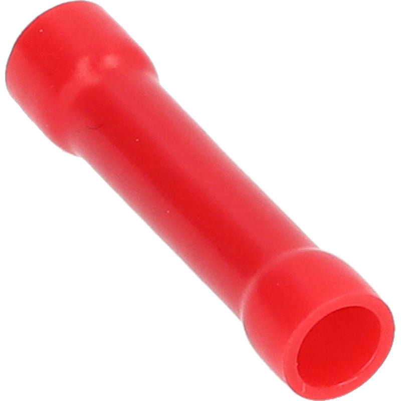 The Install Bay RVBC Red Vinyl 22/18 Gauge Butt Connector (100/pack)