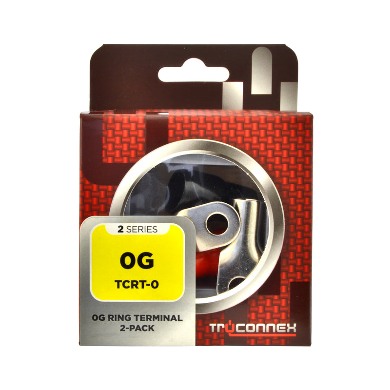 TruConnex TCRT-0 1/0 Gauge AWG Crimp 5/16 Ring Terminals Connectors 2 Pack