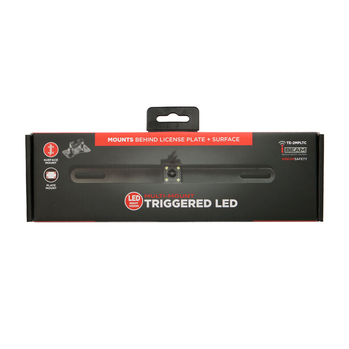 iBeam TE-2MPLTC Behind License Plate Camera w/ Active Parking Lines 150° Viewing Angle Trigerred LED