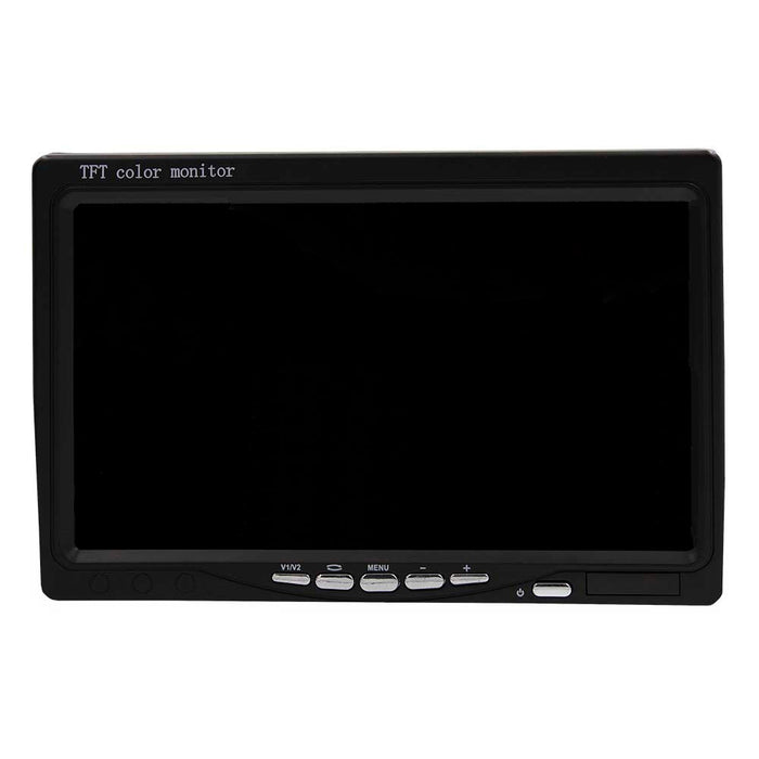 iBeam TE-7VS TE-CCMM1 7 Inch Dash Mount Monitor Universal Mini Camera with 11 IR LED's for Commercial Vehicles