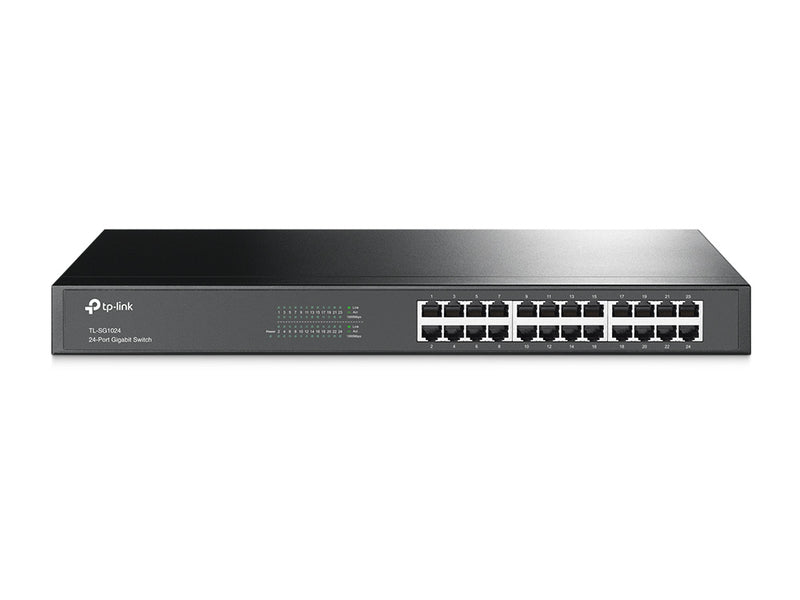 TP-Link TL-SG1024 24-Port Gigabit Ethernet Unmanaged Switch Plug & Play Fanless Metal Design