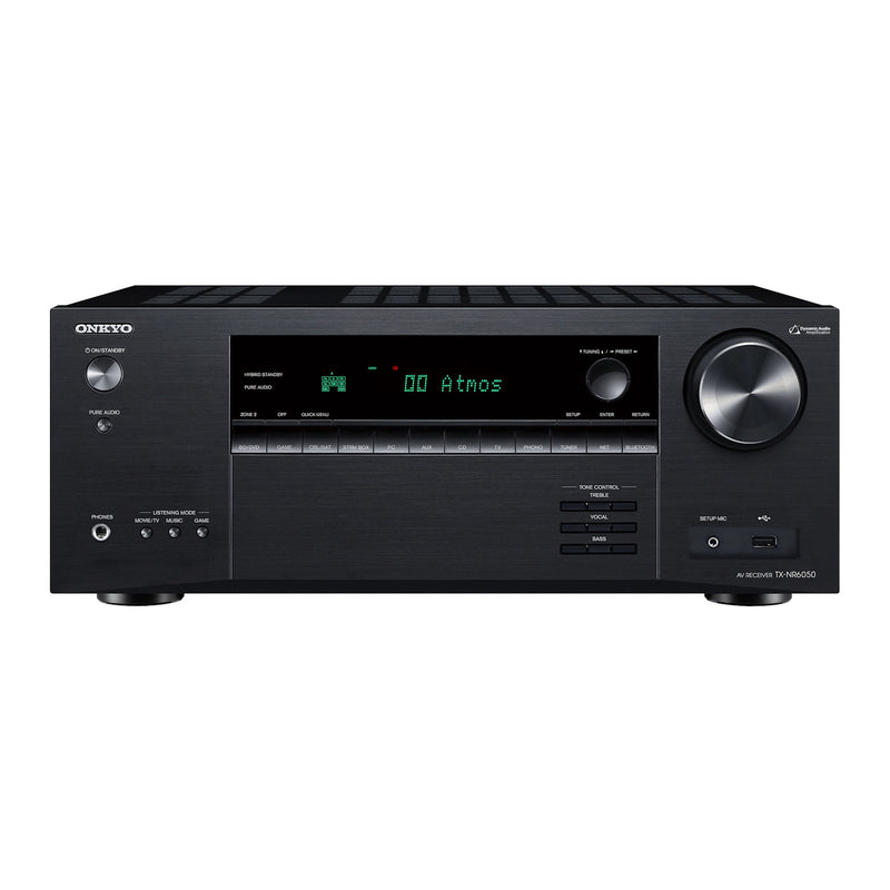 Onkyo TX-NR6050 7.2-Channel Home Theater AV Receiver with Dolby Atmos Alexa Compatible (Certified Refurbished)