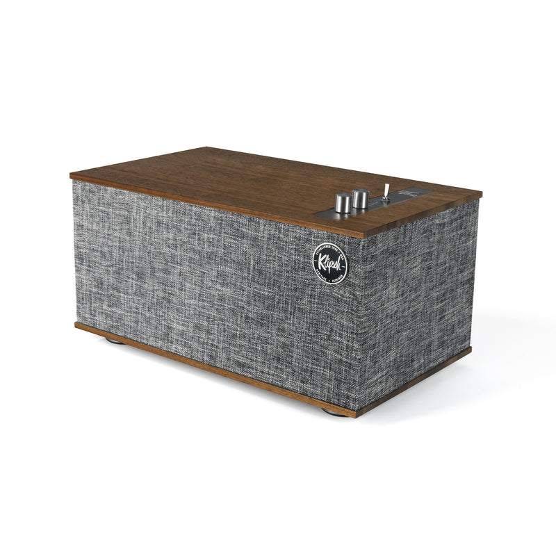 Klipsch The Three II Wireless Built-in Phono Preamp Bluetooth Powered Speaker (Walnut)