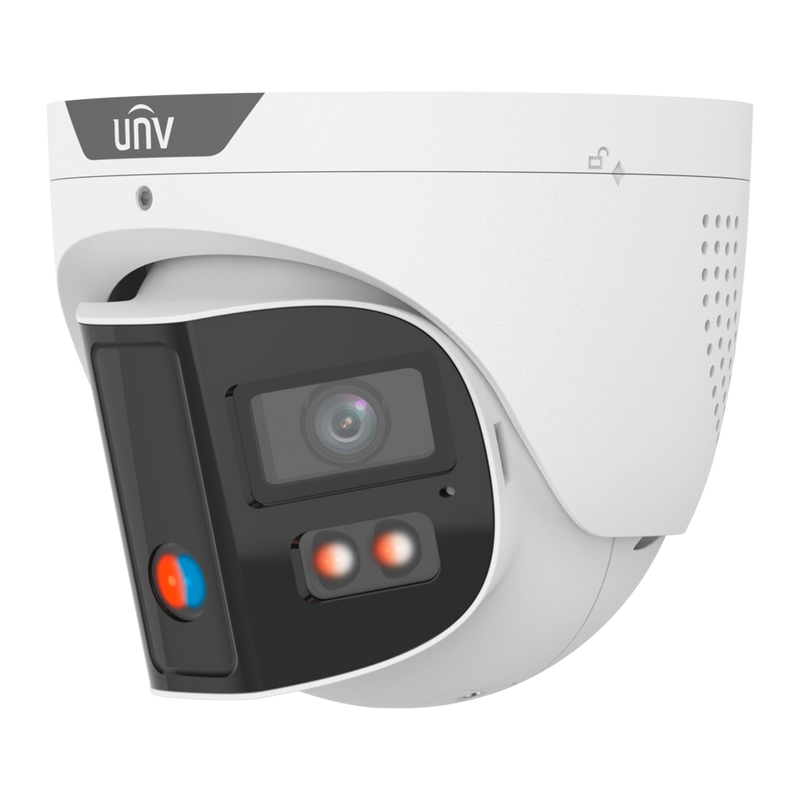 Uniview IPC3K28SE-ADF28KMC-DL-I0 8MP 2.8mm Double-Light Alarm Binocular Eyeball Network Turret Camera