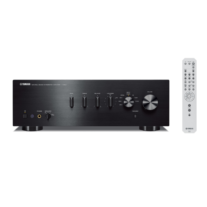 Yamaha A-S501 2-Channel Stereo Integrated Amplifier with Built-in DAC - Black