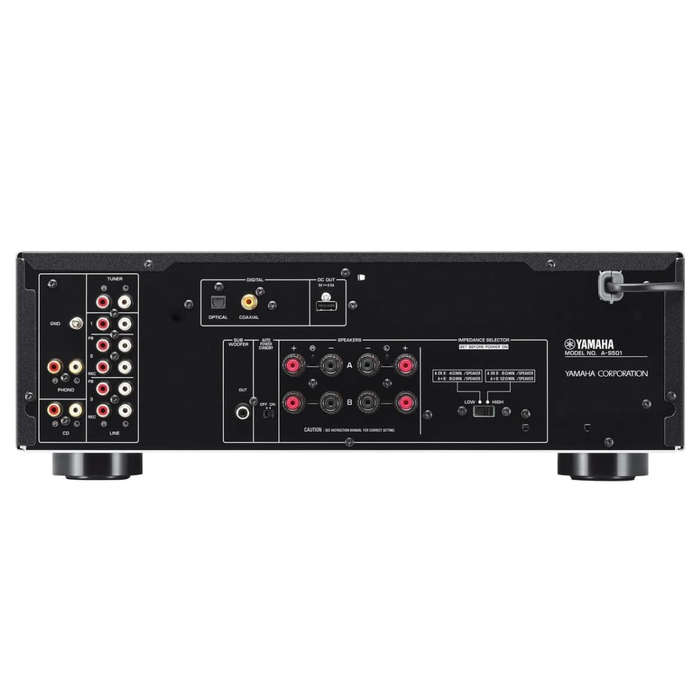 Yamaha A-S501 2-Channel Stereo Integrated Amplifier with Built-in DAC - Black
