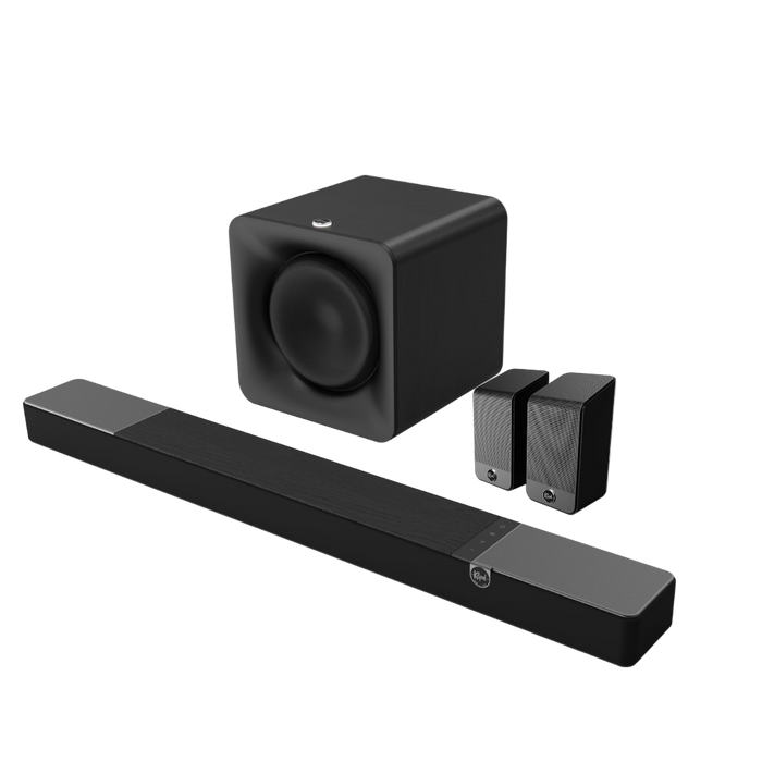 Klipsch Flexus CORE 200, Flexus SUB 100 and Flexus SURR 200 Dolby Atmos Wireless Home Soundbar System