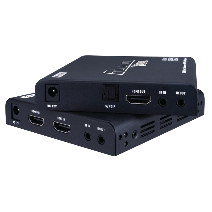 Evolution EVEX4K70 4K HDMI Extender with Digital Audio Breakout, HDMI Loop-out, IR and PoE (up to 230')