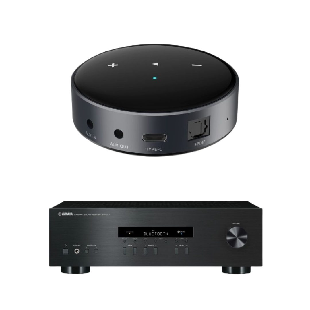 WiiM Mini AirPlay2 Audio Streamer Yamaha R-S202 Receiver