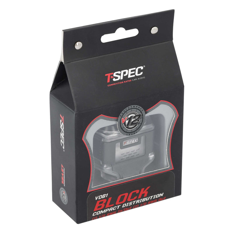 T-spec VDB1 2-Position 1/0-4 AWG in/(2) 1/0-4 AWG out Compact Distribution Block