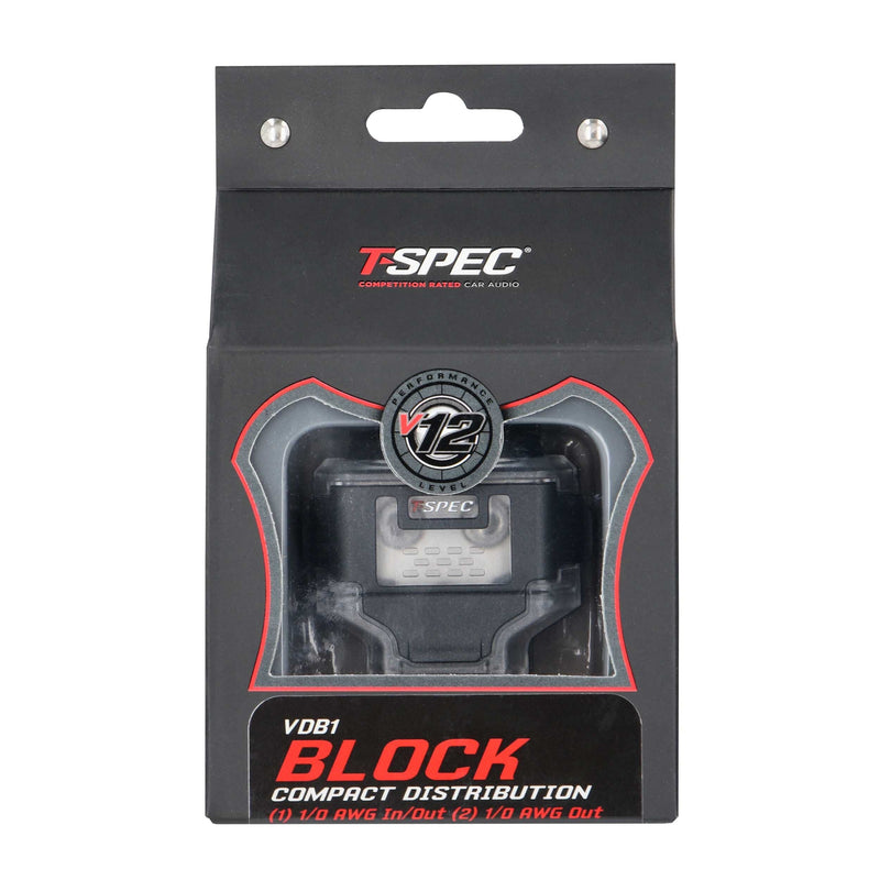 T-spec VDB1 2-Position 1/0-4 AWG in/(2) 1/0-4 AWG out Compact Distribution Block