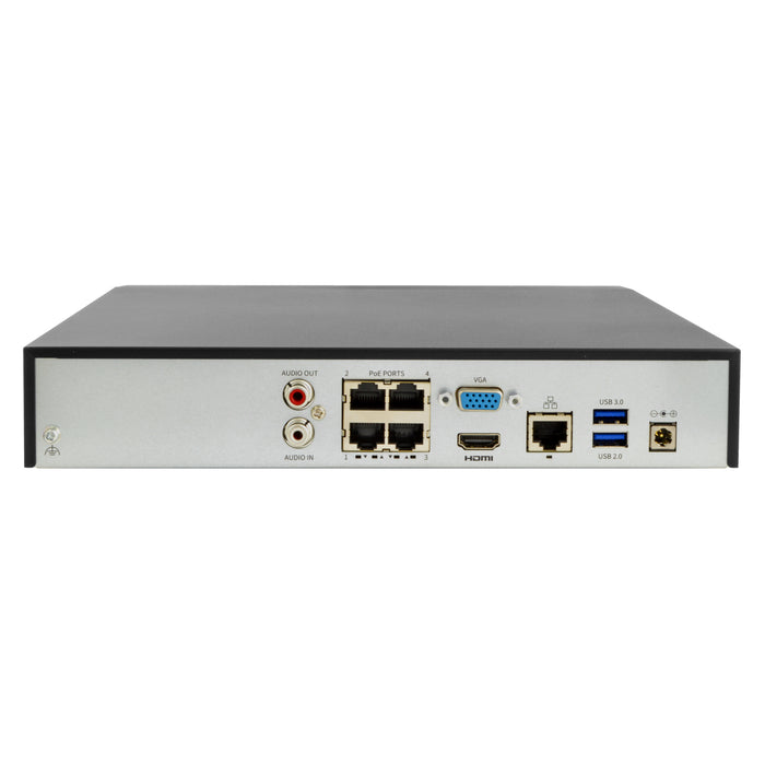 LTS VSN8104-P4 4-Channel 4K H.265 NVR with 4 Ports Built-in PoE (No HDD)