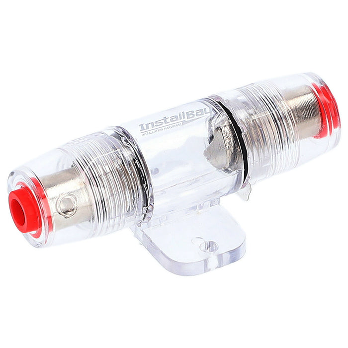 The Install Bay WFH-MANL 4/8 Gauge Mini ANL Nickel Fuse Holder (10 Pack)