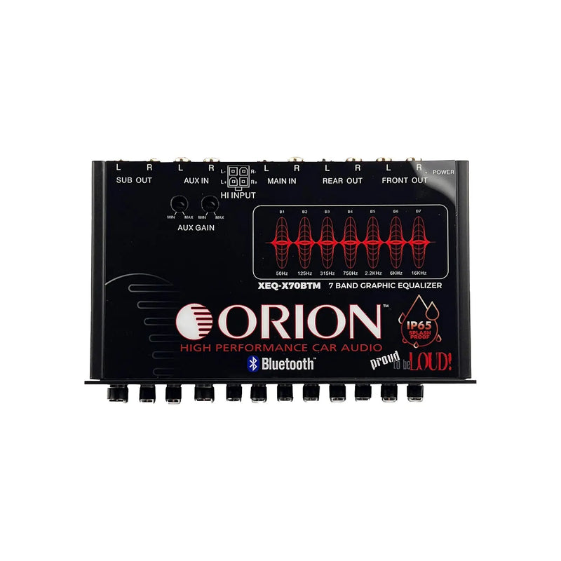 Orion XEQ-X70BTM 7-Band Graphic Equalizer w/ Bluetooth Marine Ready