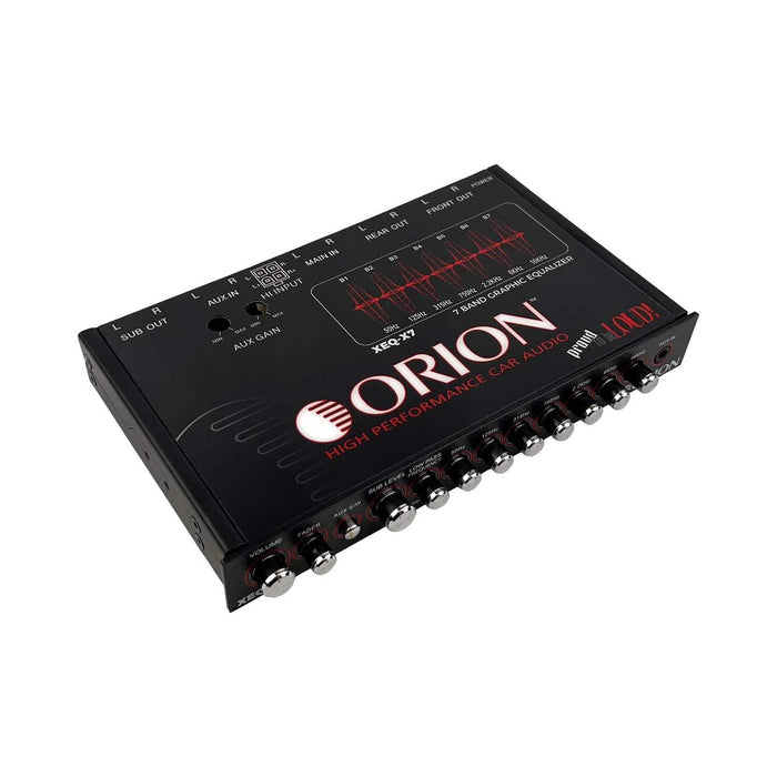 Orion XTR XEQ-X7 Marine Grade 7-Band Graphic Equalizer with Front AUX Input