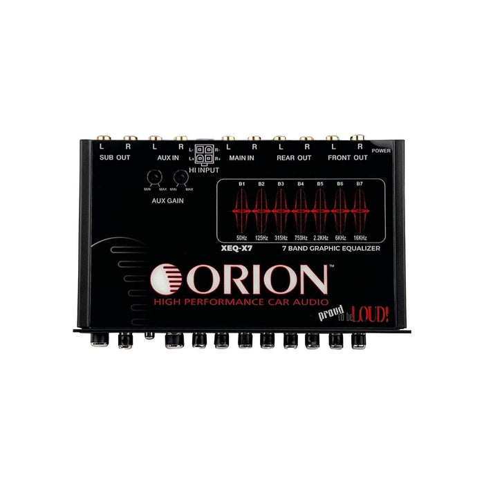 Orion XTR XEQ-X7 Marine Grade 7-Band Graphic Equalizer with Front AUX Input