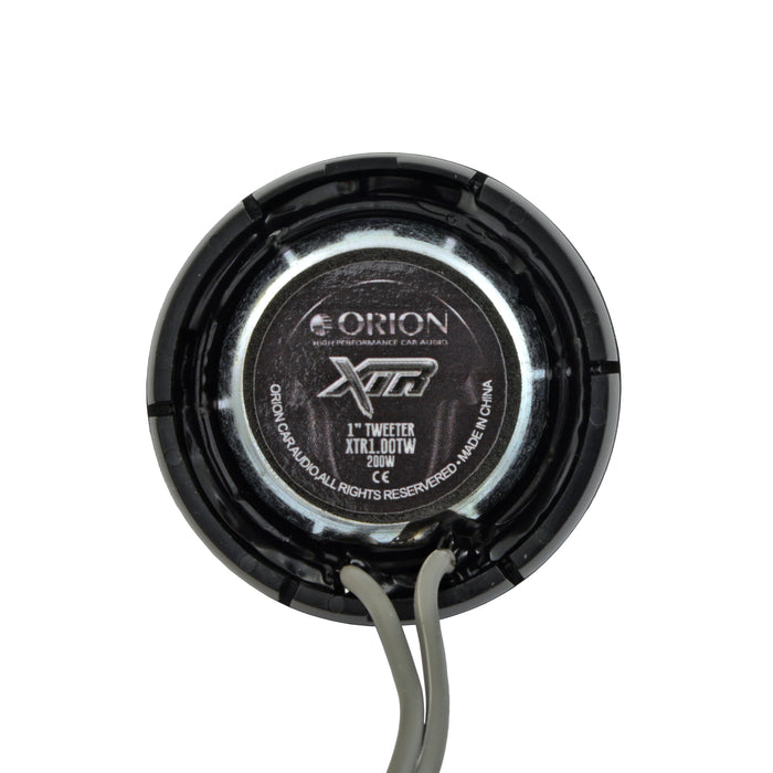 Orion XTR1.00TW 1" Silk Dome Tweeters with Surface & Flush Mount Hardware 200W Max (Pair)