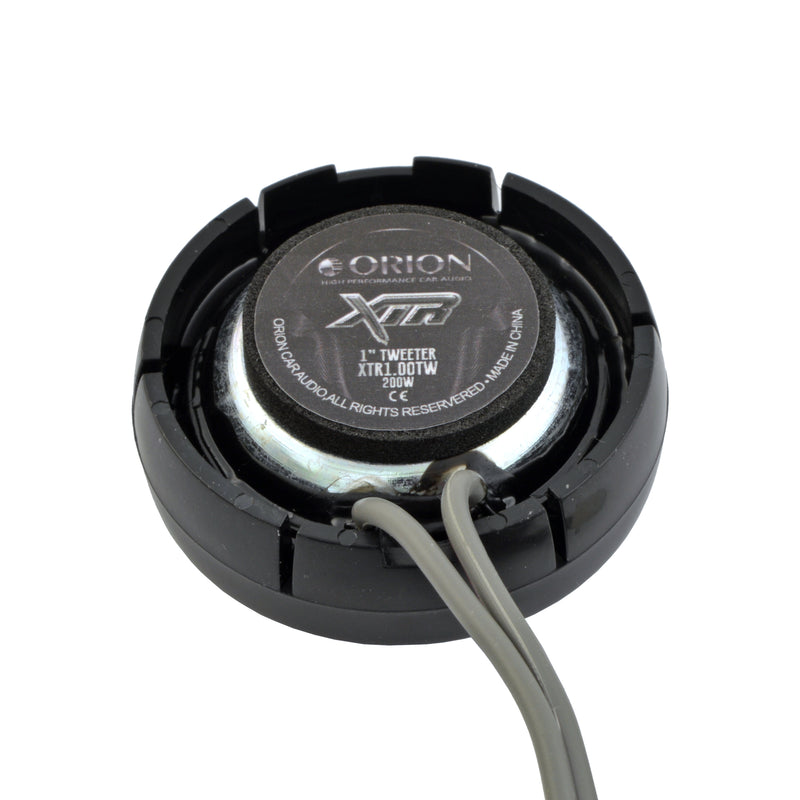 Orion XTR1.00TW 1" Silk Dome Tweeters with Surface & Flush Mount Hardware 200W Max (Pair)