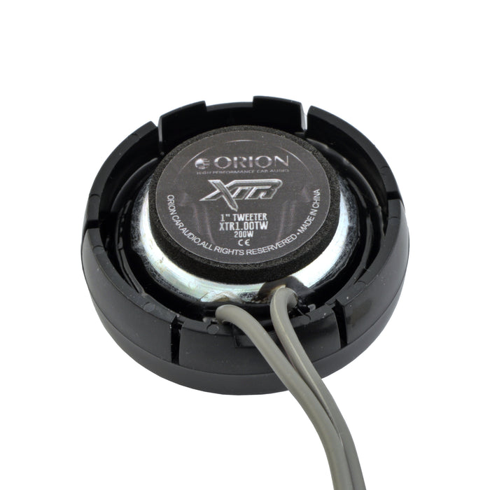 Orion XTR1.00TW 1" Silk Dome Tweeters with Surface & Flush Mount Hardware 200W Max (Pair)