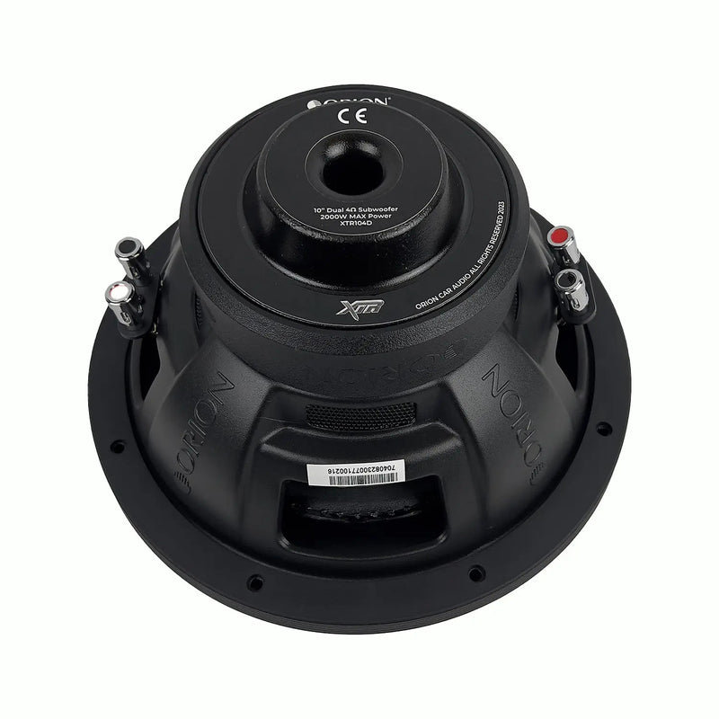 Orion XTR104D 10" XTR Series Dual 4 Ohm 2000W Max Power DVC Car Subwoofer (Each)