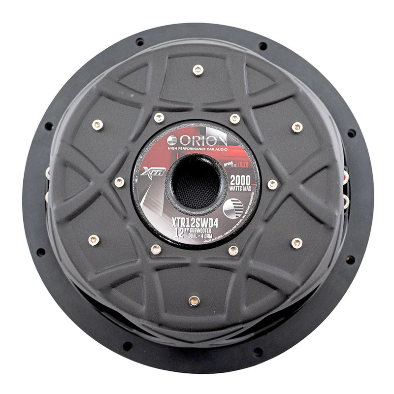Orion XTR12SWD4 XTR Series 2000 Watts Max Power 12" DVC 4 Ohm Car Subwoofer 500W RMS (Each)