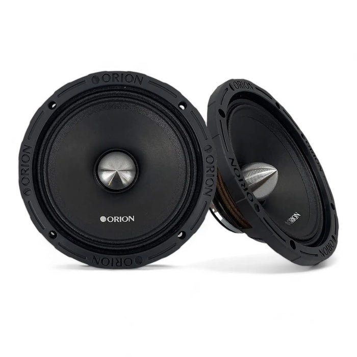 Orion ORI-XTR652NEO XTR Series 6.5" Shallow Neodymium Midrange Speakers 1200 Watts Max 2 Ohm Car Audio (Pair)