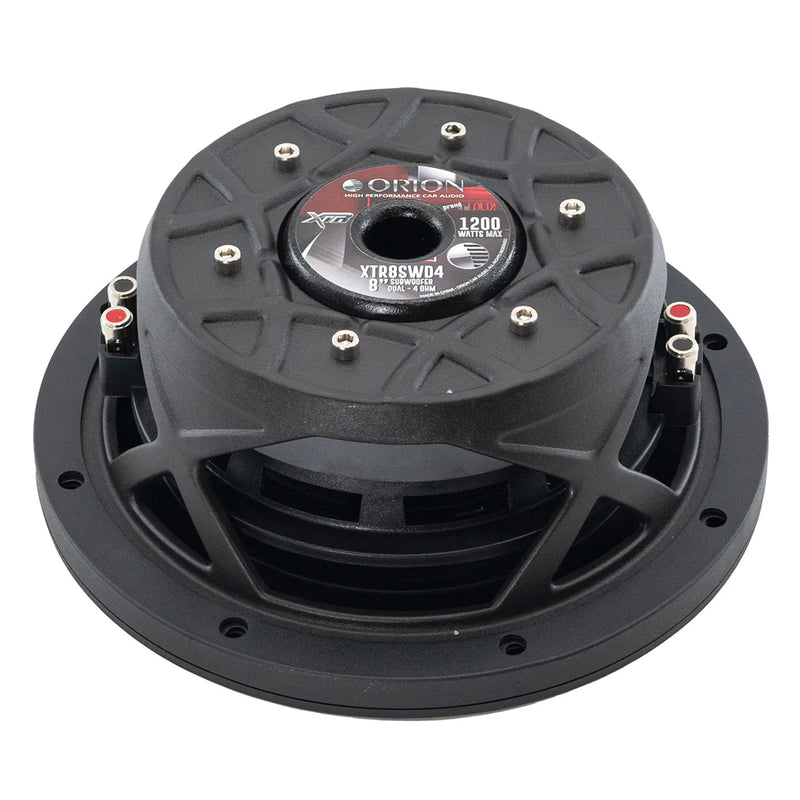 Orion XTR8SWD4 XTR Series 1200 Watts Max Power 8" DVC 4 Ohm Car Subwoofer 300W RMS (Each)
