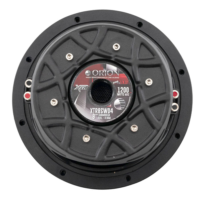 Orion XTR8SWD4 XTR Series 1200 Watts Max Power 8" DVC 4 Ohm Car Subwoofer 300W RMS (Each)