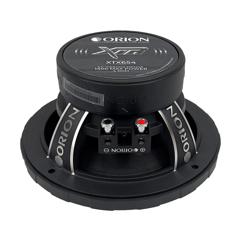 Orion XTX654 6.5" 1400 Watt 4 Ohm Midrange Bass Loud Car Audio Speakers (Pair)