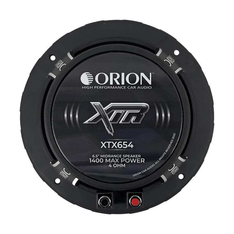 Orion XTX654 6.5" 1400 Watt 4 Ohm Midrange Bass Loud Car Audio Speakers (Pair)