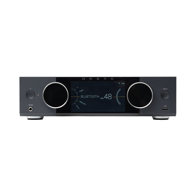 Onkyo Muse Y-40 Network Integrated Amplifier 150W Hi-Fi Stereo Amp w/ DAC Wi‑Fi Bluetooth AirPlay 2 & Chromecast - Black