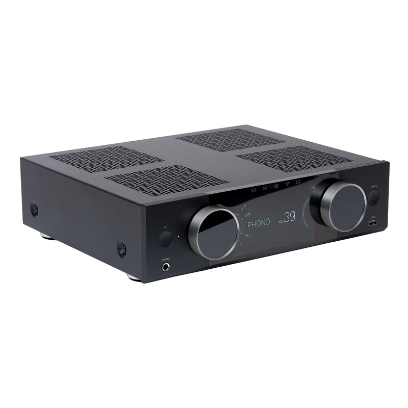 Onkyo Muse Y-40 Network Integrated Amplifier 150W Hi-Fi Stereo Amp w/ DAC Wi‑Fi Bluetooth AirPlay 2 & Chromecast - Black