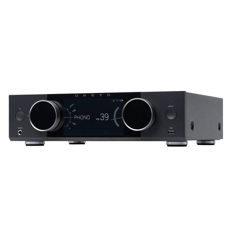 Onkyo Muse Y-40 Network Integrated Amplifier 150W Hi-Fi Stereo Amp w/ DAC Wi‑Fi Bluetooth AirPlay 2 & Chromecast - Black