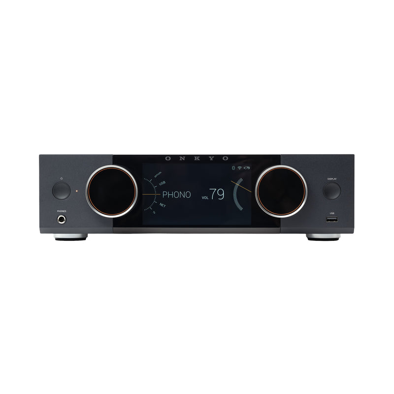 Onkyo Muse Y-50 Hi-Fi Streaming Amplifier 250W Power Built-In DAC HDMI ARC Wi-Fi & Bluetooth - Black