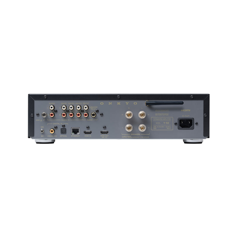 Onkyo Muse Y-50 Hi-Fi Streaming Amplifier 250W Power Built-In DAC HDMI ARC Wi-Fi & Bluetooth - Black
