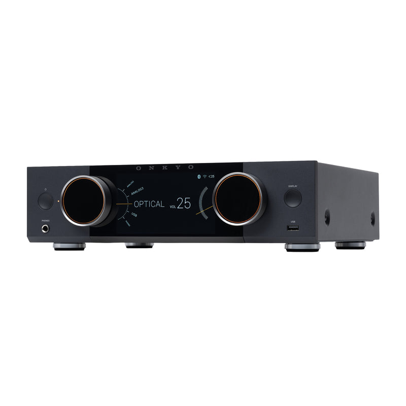 Onkyo Muse Y-50 Hi-Fi Streaming Amplifier 250W Power Built-In DAC HDMI ARC Wi-Fi & Bluetooth - Black