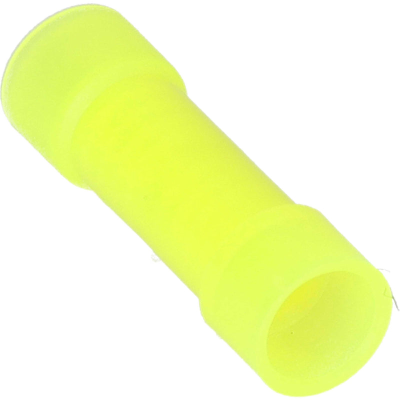 The Install Bay YNBC Yellow Nylon 12/10 Gauge Butt Connector (100/pk)