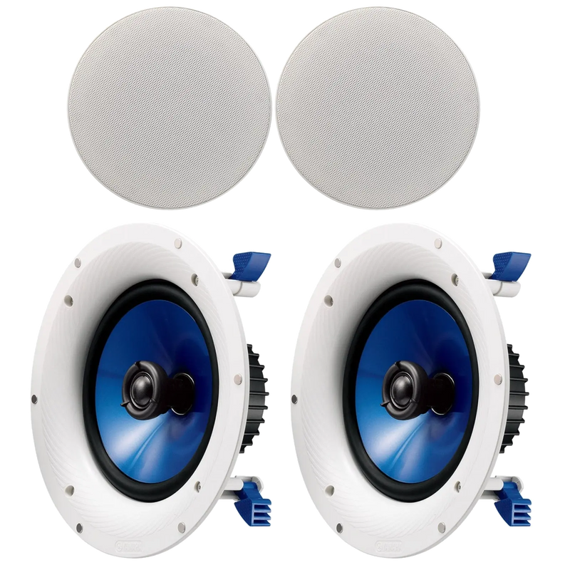 Yamaha NS-IC800 8" 2-Way 140W Coaxial In-ceiling Speakers Slim Design (Pair)