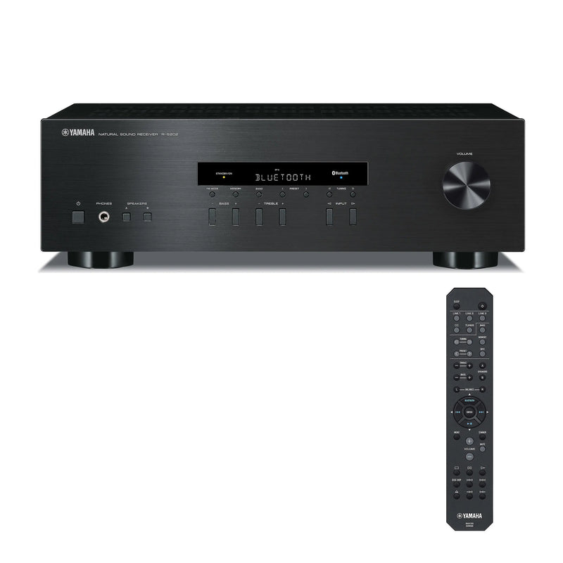 WiiM Mini AirPlay2 Wireless Audio Streamer and Yamaha R-S202 2-Channel Stereo Receiver
