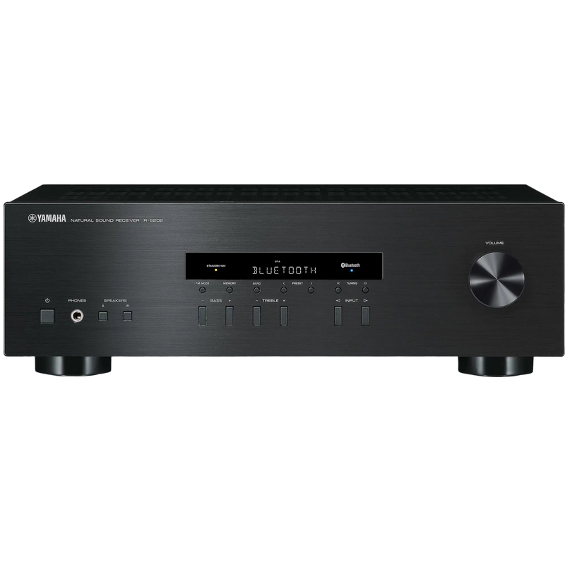 Yamaha R-S202 2-Channel Natural Sound Stereo Receiver with Bluetooth 40 AM/FM Presets