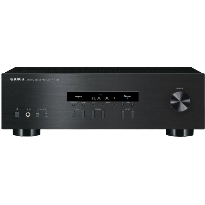 Yamaha R-S202 2-Channel Natural Sound Stereo Receiver with Bluetooth 40 AM/FM Presets